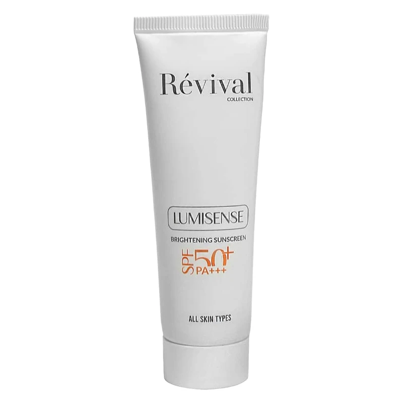کرم ضدآفتاب بدون رنگ کلکسیون رویوال SPF50 مدل LUMISENSE مناسب برای انواع پوست، حجم 50 میلی‌لیتر