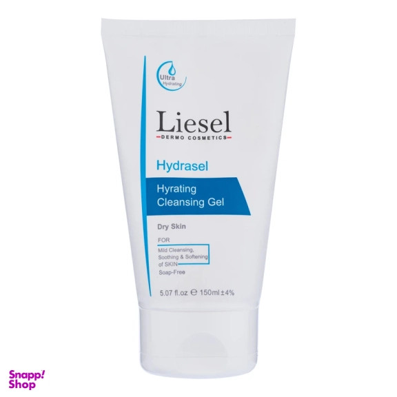 ژل شستشو صورت آبرسان لایسل مدل Hydrasel مناسب پوست خشک حجم 150 میلی لیتر