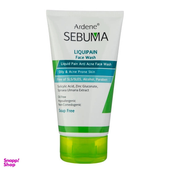 شوینده صورت آردن سری Sebuma مدل Liquipain حجم 150 میلی لیتر